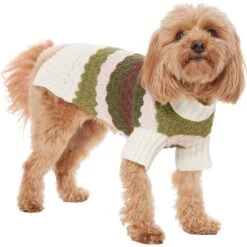 Frisco Bubble Knit Multi Striped Mock Neck Dog & Cat Sweater 12 Frisco Bubble Knit Multi Striped Mock Neck Dog & Cat Sweater -Frisco 718854 PT2. AC SS1800 V1703184630