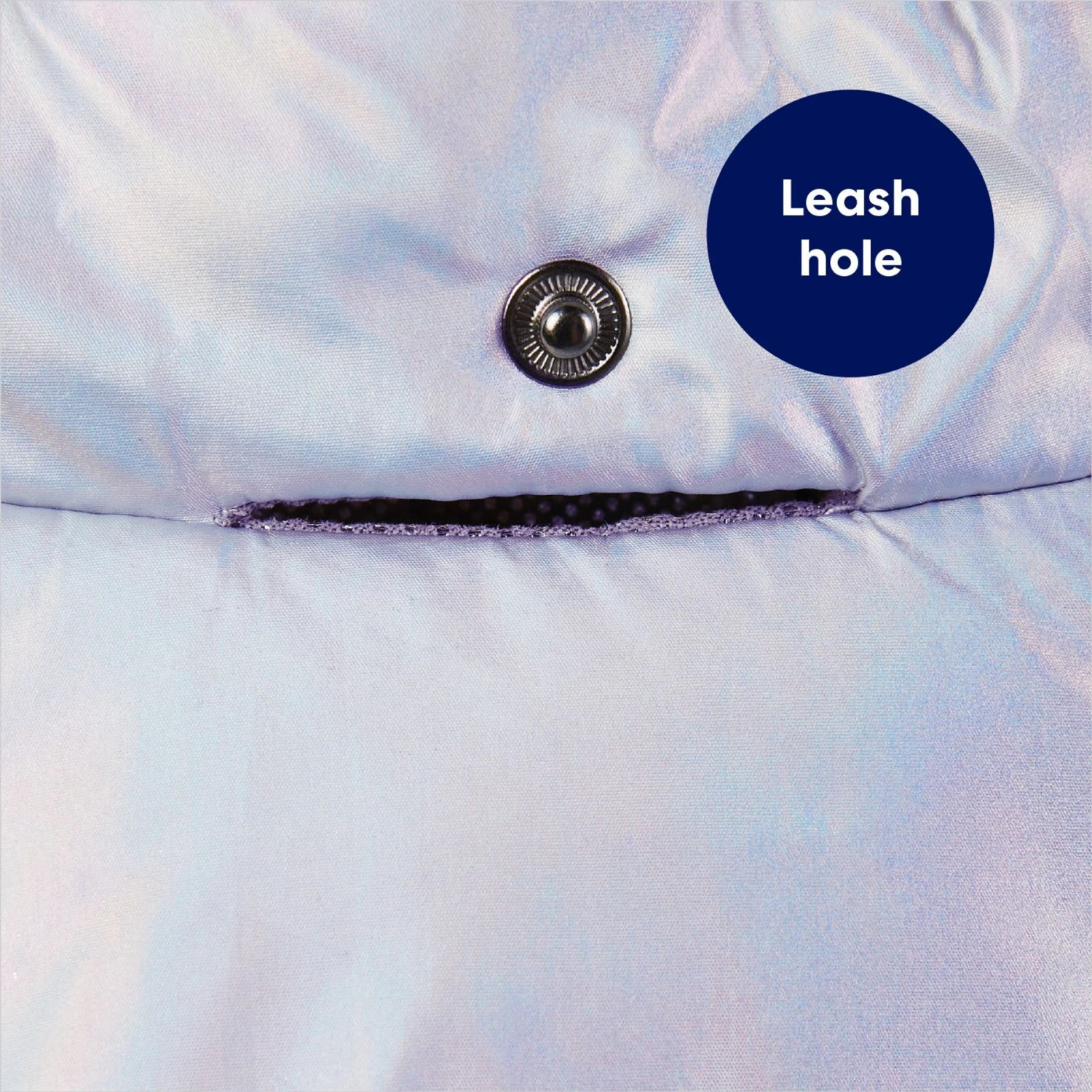 Frisco Heavy Weight Iridescent Quilted Dog & Cat Hooded Puffer Coat 9 Frisco Heavy Weight Iridescent Quilted Dog & Cat Hooded Puffer Coat - Image 7