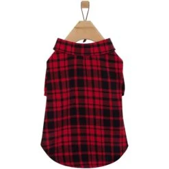 Frisco Red Tartan Plaid Dog & Cat Flannel Shirt -Frisco 720790 PT3. AC SS1800 V1693401059