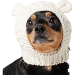 Frisco Polar Bear Sweater Knit Dog & Cat Hat -Frisco 745742 PT2. AC SS1800 V1694793756