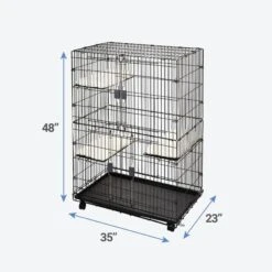 Frisco Collapsible Wire Cat Cage Playpen & Van Ness High Side Corner Cat Litter Pan, Blue 13 Frisco Collapsible Wire Cat Cage Playpen & Van Ness High Side Corner Cat Litter Pan, Blue -Frisco 933382 PT2. AC SS1800 V1692304951