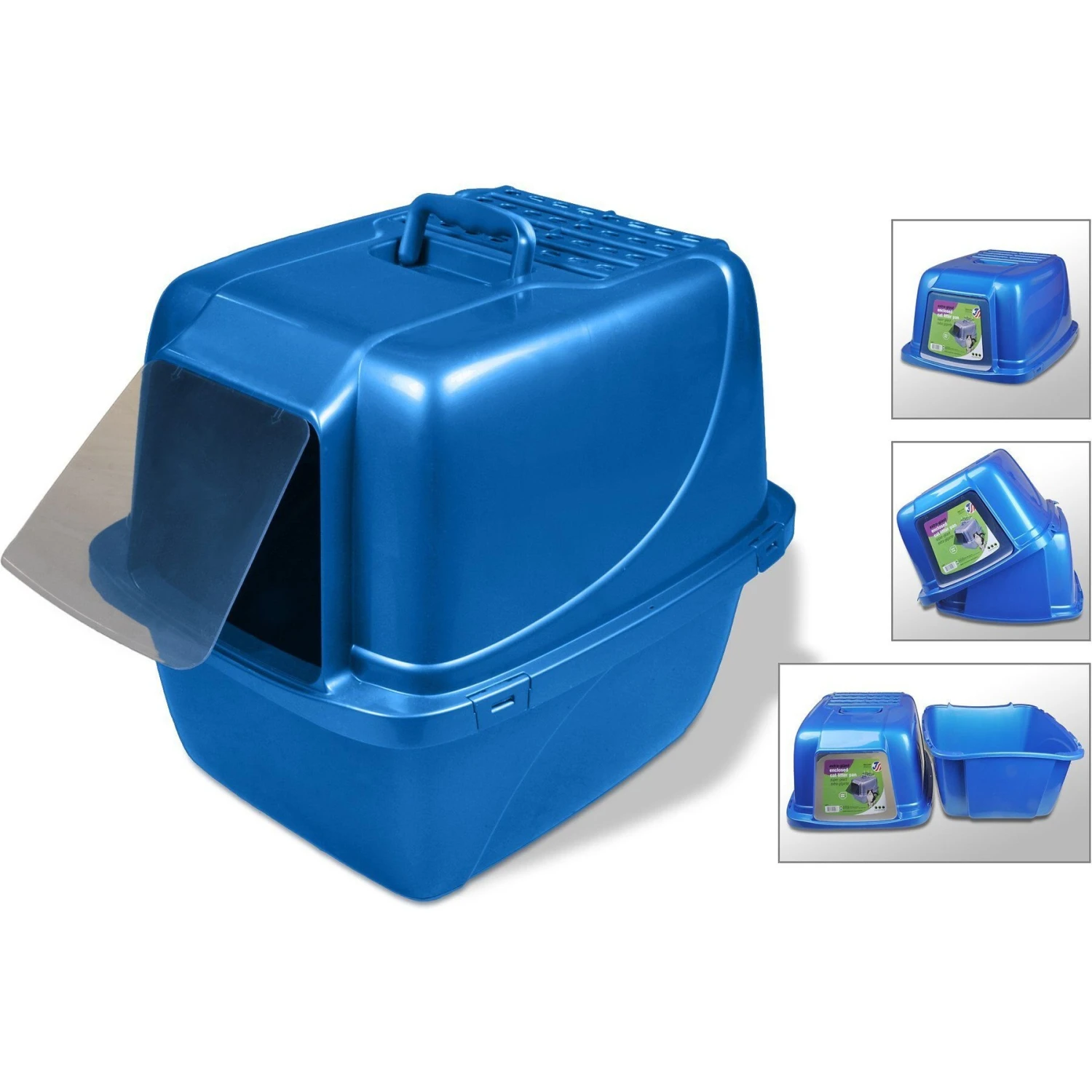 Van Ness Enclosed Cat Litter Pan & Frisco Paw Shaped Cat Litter Mat 5 Van Ness Enclosed Cat Litter Pan & Frisco Paw Shaped Cat Litter Mat - Image 3