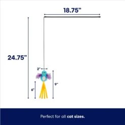 Frisco Squirrel Plush Cat Toy With Refillable Catnip & Frisco Bird With Feathers Teaser Wand Cat Toy With Catnip -Frisco 962030 PT6. AC SS1800 V1694783953