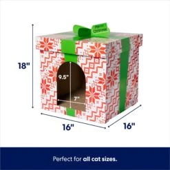 Frisco Holiday Gift Box Cardboard Cat House & Frisco Holiday Santa's Workshop Cardboard Cat House 13 Frisco Holiday Gift Box Cardboard Cat House & Frisco Holiday Santa's Workshop Cardboard Cat House -Frisco 986158 PT2. AC SS1800 V1698258056