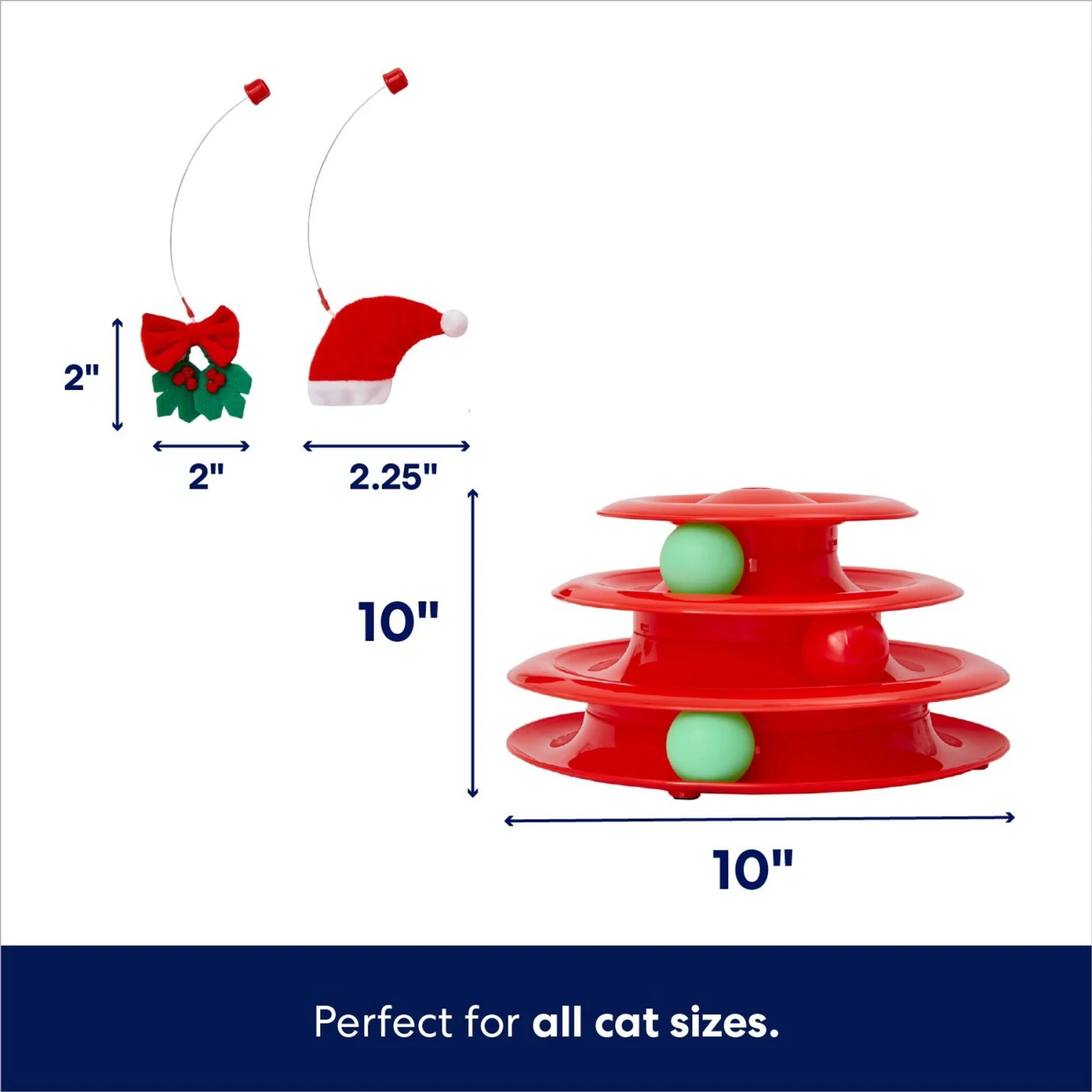 Frisco Holiday Santa Hat & Mistletoe Cat Tracks Cat Toy & Frisco Holiday Gingerbread Interactive Cat Scratcher Cat Toy With Catnip 5 Frisco Holiday Santa Hat & Mistletoe Cat Tracks Cat Toy & Frisco Holiday Gingerbread Interactive Cat Scratcher Cat Toy With Catnip - Image 3